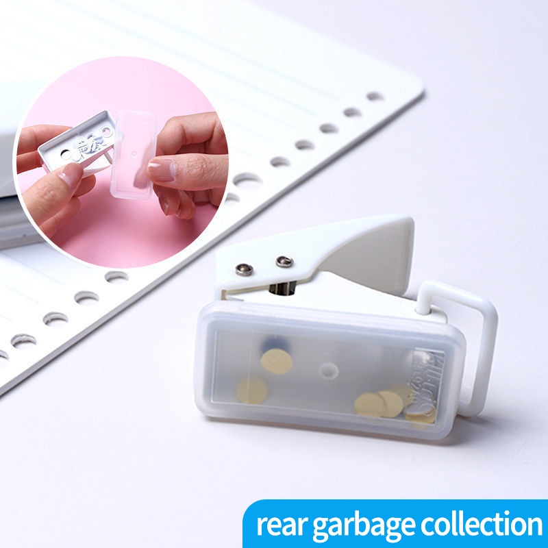 Simple Mini Single Hole Punch Manual Potong Kertas Bulat Pelubang Puncher Kantor Pengikat Perlengkapan Alat Tulis