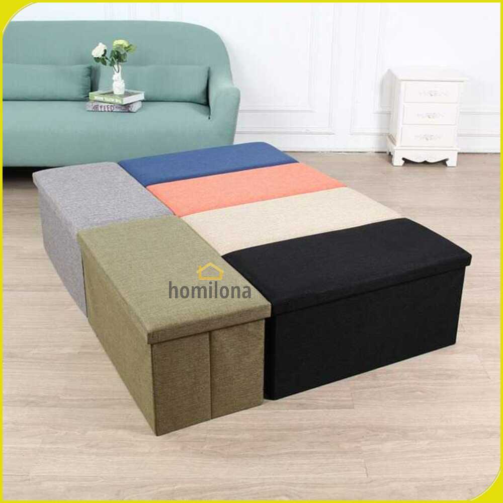 TaffHOME Sofa Kotak Penyimpanan Barang Foldable Storage 76x38x38cm