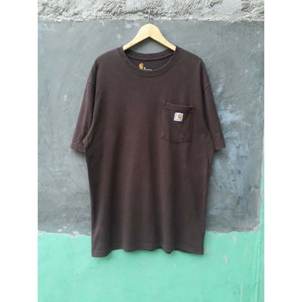 KAOS CARHARTT POCKET | CARHARTT BROWN | CARHARTT COKLAT