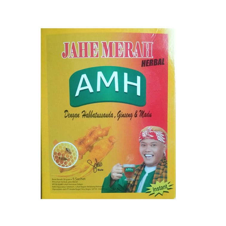

JAHE MERAH Plus HABBATUSSAUDA GINSENG AMH - Minuman Herbal Instan 5 sachet - Bandung Indonesia