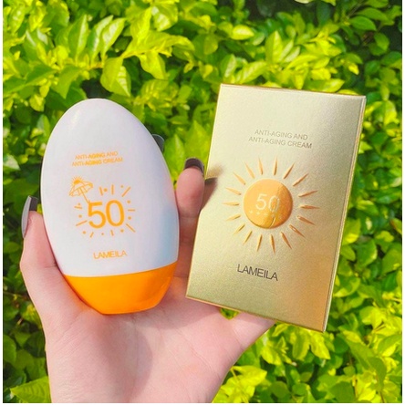 LAMEILA Sun Block SPF 50 Sun Screen Wajah Tahan PA+++ 12 Jam Egg