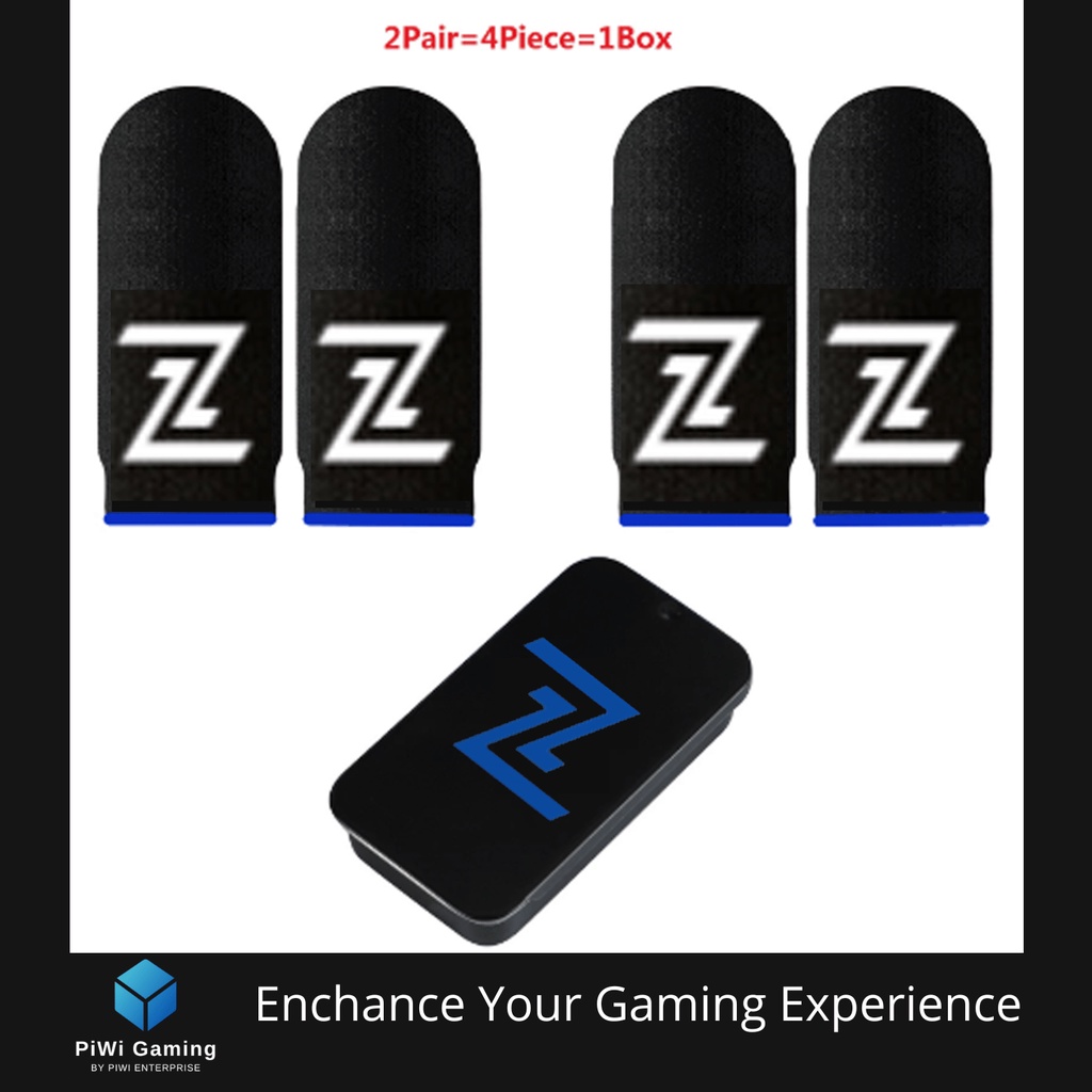 ZENOM V4 Sarung Jempol Jari Game Anti Keringat MLBB PUBG Original 1 Set Isi 4pcs Mobile Gaming Finger Sleeves