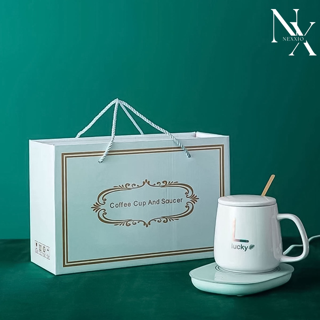 NEXXIO [HAMPERS ] SATU SET CANGKIR DENGAN ALAT PEMANAS AIR CANGKIR