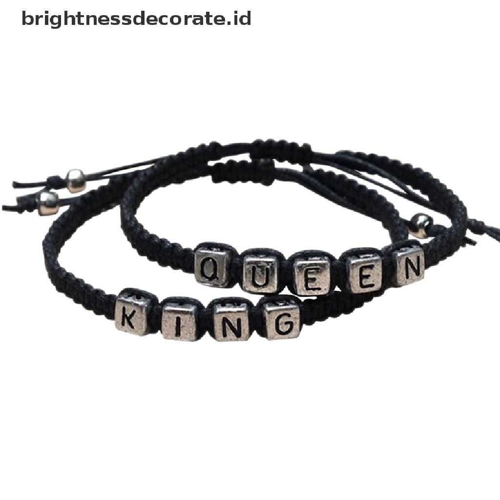 [Birth] Gelang Pasangan Gelang Raja Dan Ratu Handmade Lovers Bracelet Hadiah Pernikahan [ID]