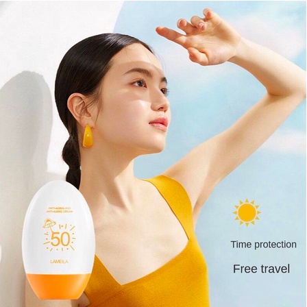 LAMEILA Sun Block SPF 50 Sun Screen Wajah Tahan PA+++ 12 Jam Egg