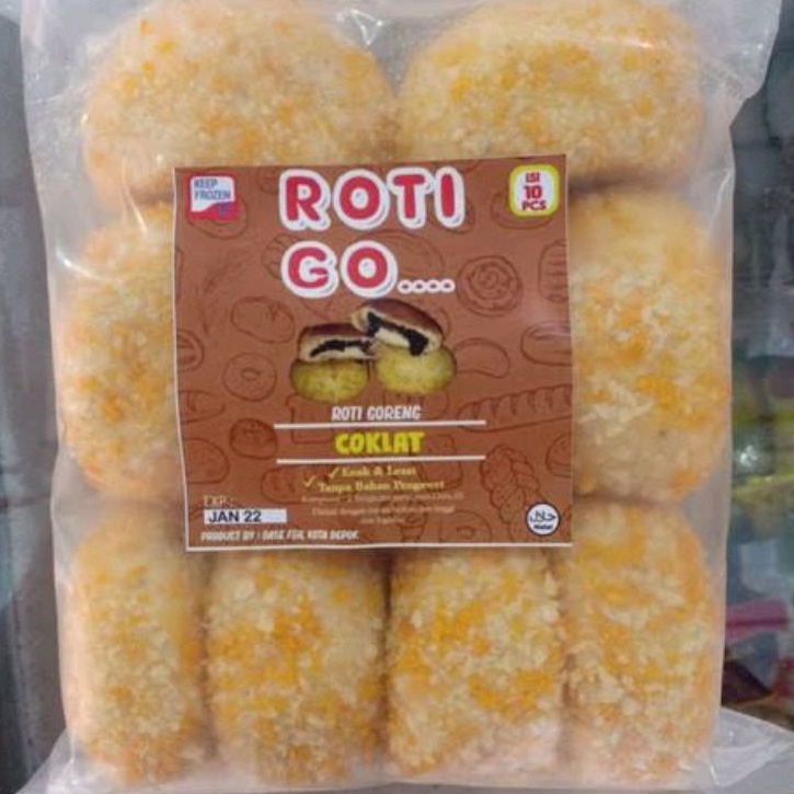 

Roti Go Roti Goreng Cokelat isi 10