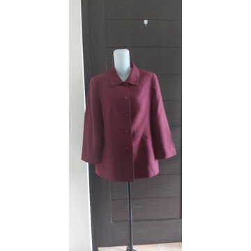 blus formil burgundy pl