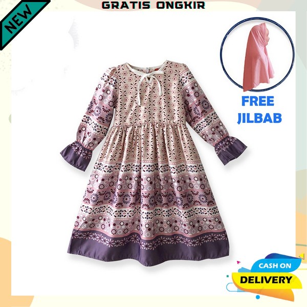 Gamis Anak Perempuan Pakaian Muslimah Anak Perempuan Syari Baju Gamis Aak Cewek Terbaru 2023 Gamis U