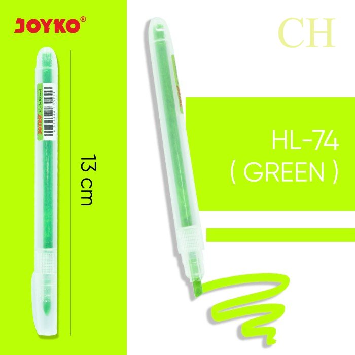 

Highlighter Penanda Berwarna Joyko HL-73 ~ 76 - HL-74