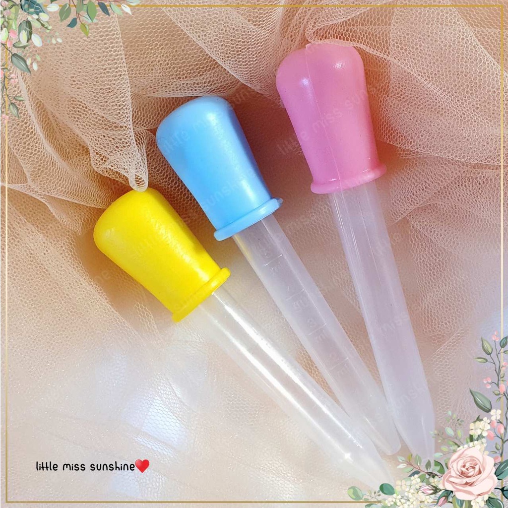 Pipet 11cm Handle Rubber Besar 5ml Food Grade Baby Pipet Takaran Plastik Plastic Pipette Alat Laboratorium Transfer Cairan Tetesan Pemindah Pengambil Cair Liquid Perlengkapan Peralatan Sedot Penyedot Tools Grosir Termurah Little Miss Sunshine