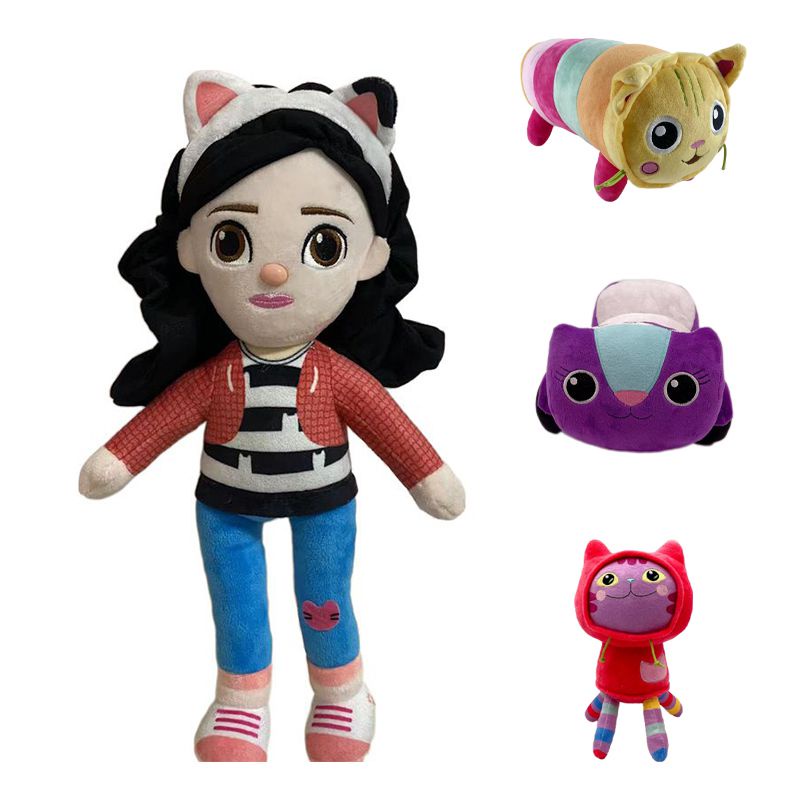 Gabby's Plush Dollhouse Toy Boneka Bantal Kucing Carlita Plushie Hadiah Boneka Anak