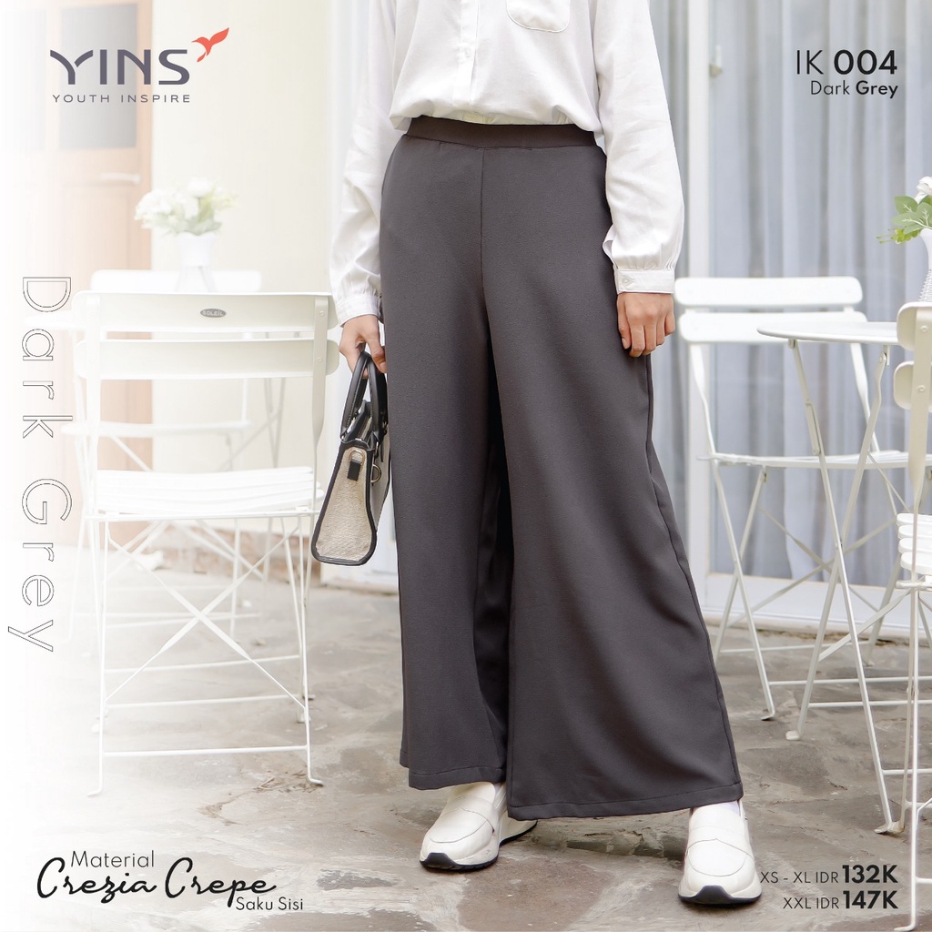 Inspire Kulot IK 04 Bahan Cresia Crepe Bawahan Wanita Muslimah Kulot Kekinian by Inspire bisa COD