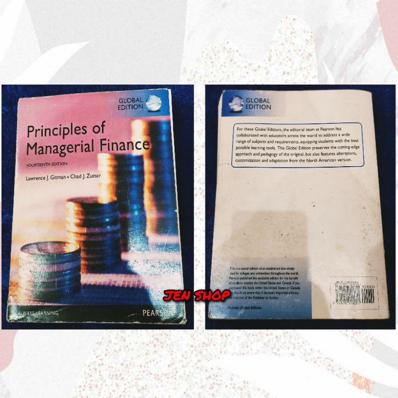 

[SECONDHAND] Buku Fotocopy Pelajaran Bekas Murah PRINCIPLES OF MANAGERIAL FINANCE FOURTEENTH Penerbit PEARSON