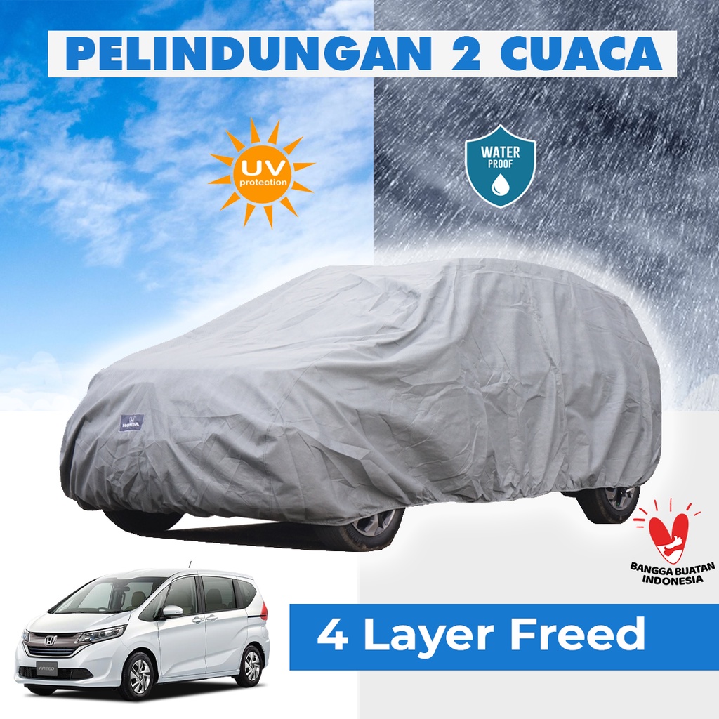 4 Lapis Body Cover Mobil Freed Outdoor Sarung Mobil Freed Tahan Air Waterproof