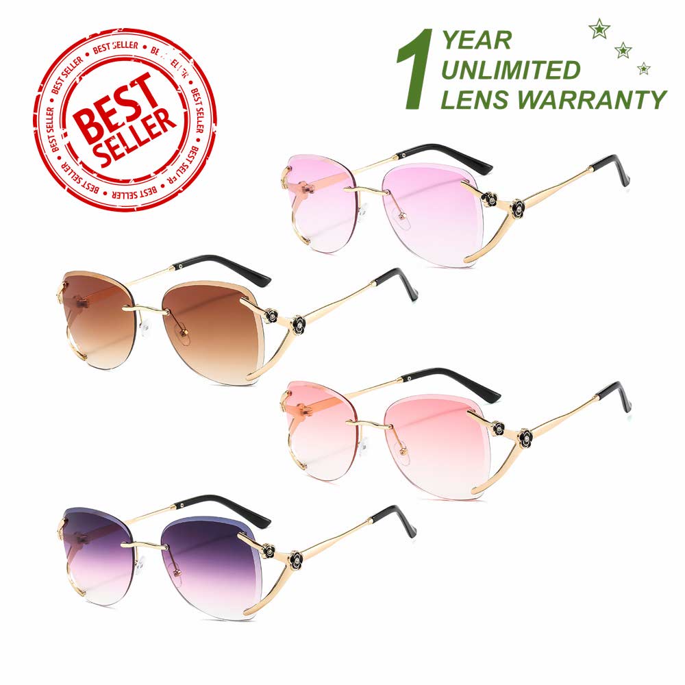 Kacamata UV400 - Anti Radiasi - Sunglasses Wanita Korea - HM8152 ( Group Solo ) D