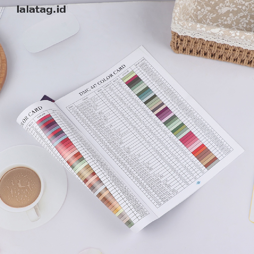 [lalatag] 5d Diamond Paing Tool Diamond Color Card Kartu Identifikasi Warna Berlian Imitasi [ID]