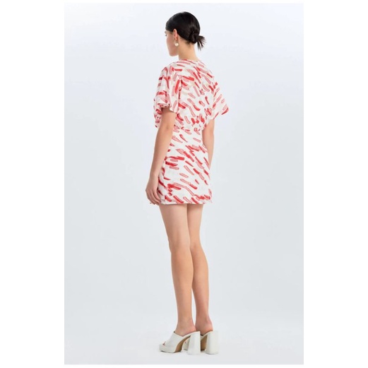 Jaspal red paint blouse