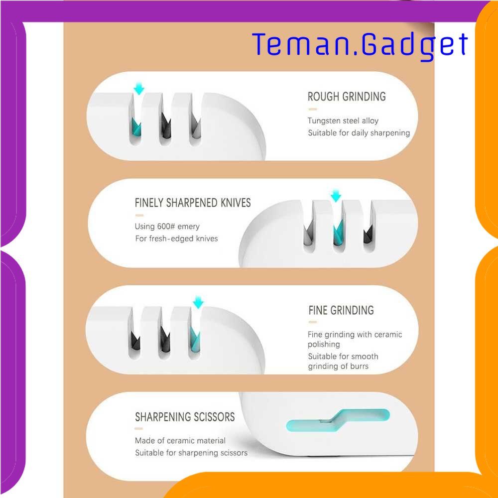 TD - DPR HIPS Pengasah Pisau 4 in 1 Diamond Sharpening Wetstone Knife - MY312