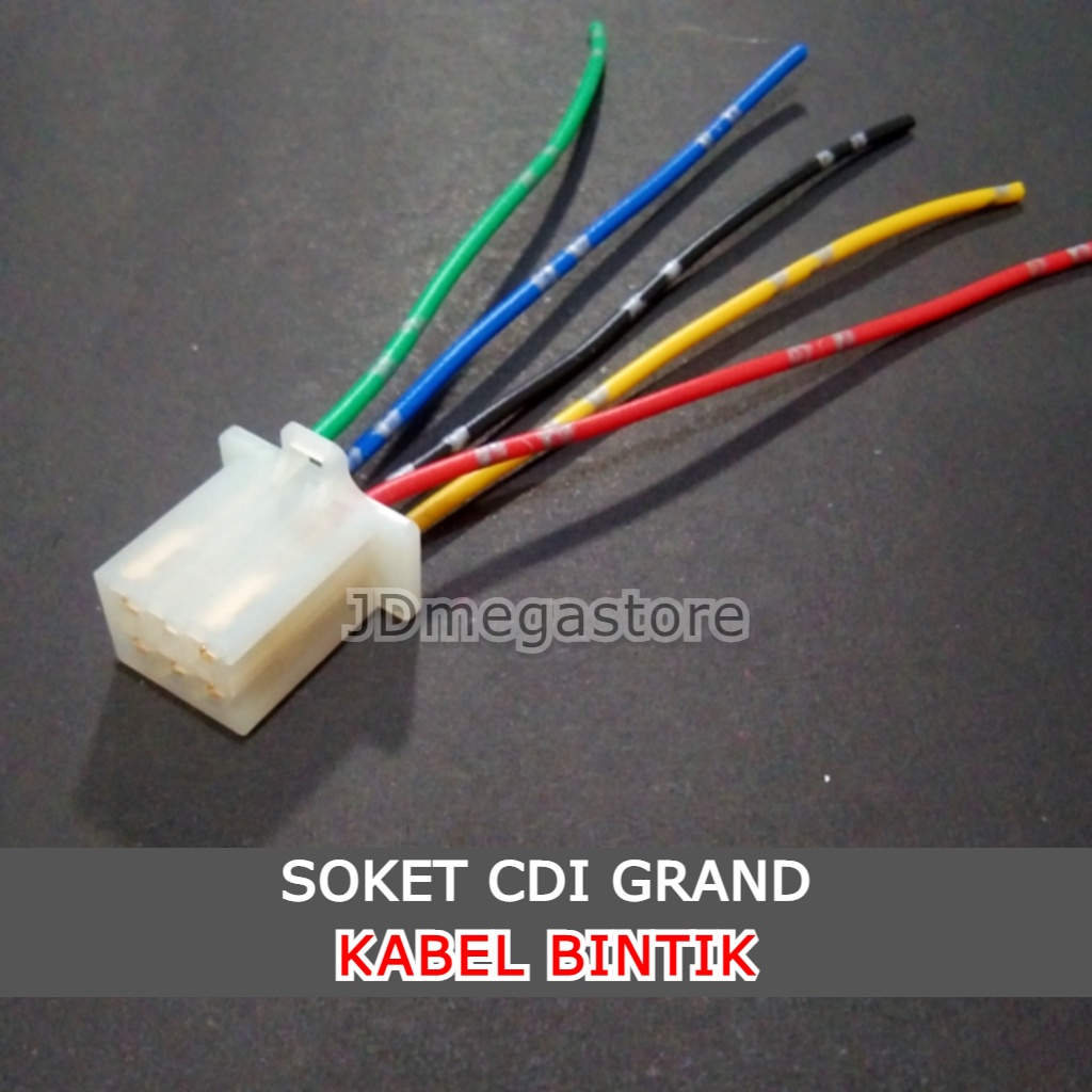 (Grosir/COD) Soket CDI Grand Supra - KABEL BINTIK