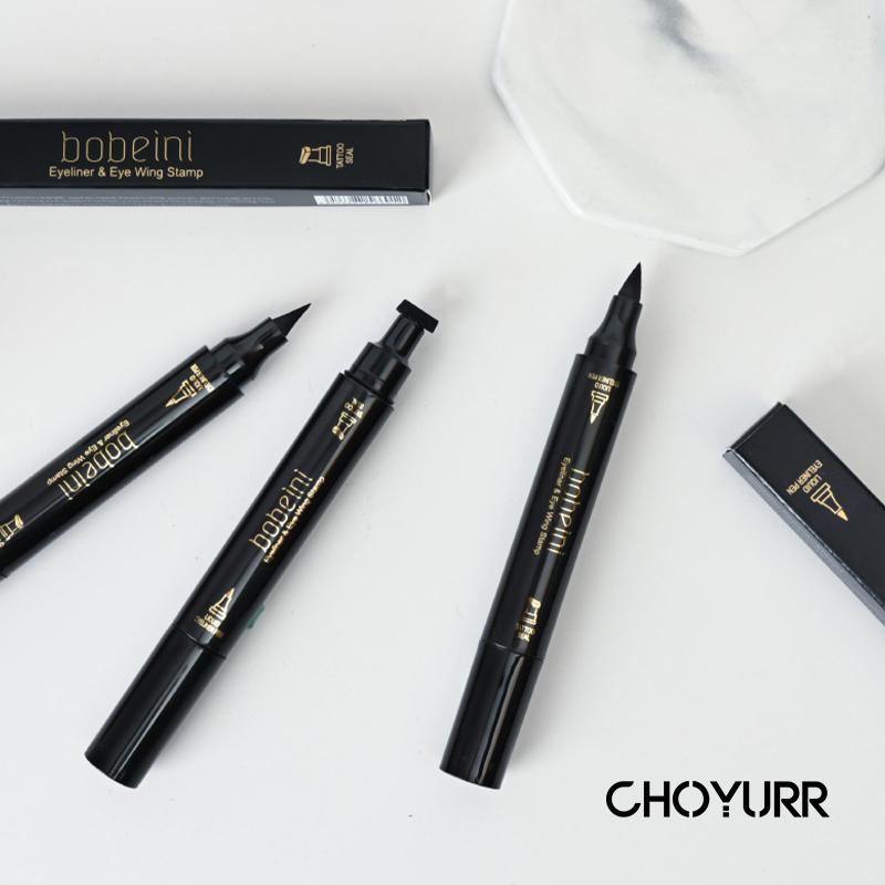 【COD】2IN1 Eyeliner Stamp Dan Styling Eyeliner Simple Buat Pemula Double Head 24 Jam Long Lasting Waterproof -CH