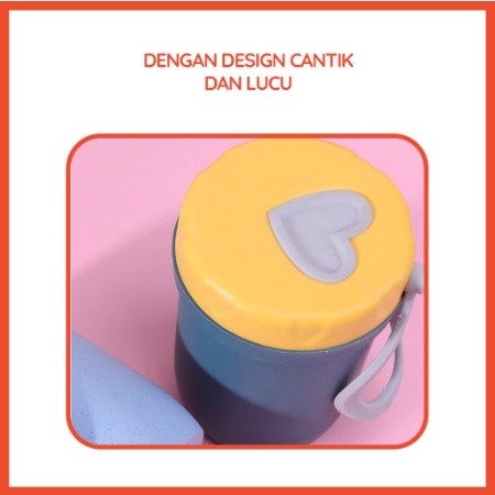 GTE | Cangkir Sup Portable Anti Tumpah / Botol Susu Sarapan Oatmeal Portable 400ml