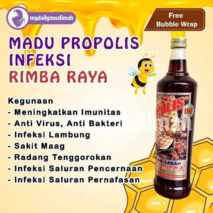 

Madu Propolis Infeksi Rimba Raya, Untuk Infeksi & Radang Tenggorokan