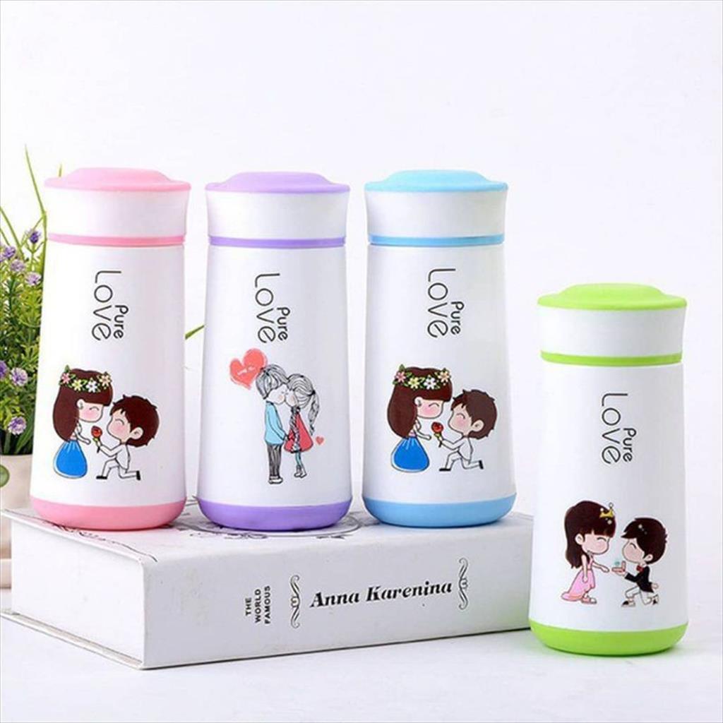 OTS 271 - Botol Pure Love tumbler  import beling kaca Kecil Motif pengantin hadiah souvenir pernikahan