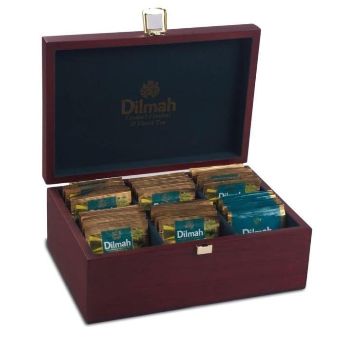 

Dilmah Luxury Presenter 6 Slots - Box Penyimpanan Teh - Warna Cokelat