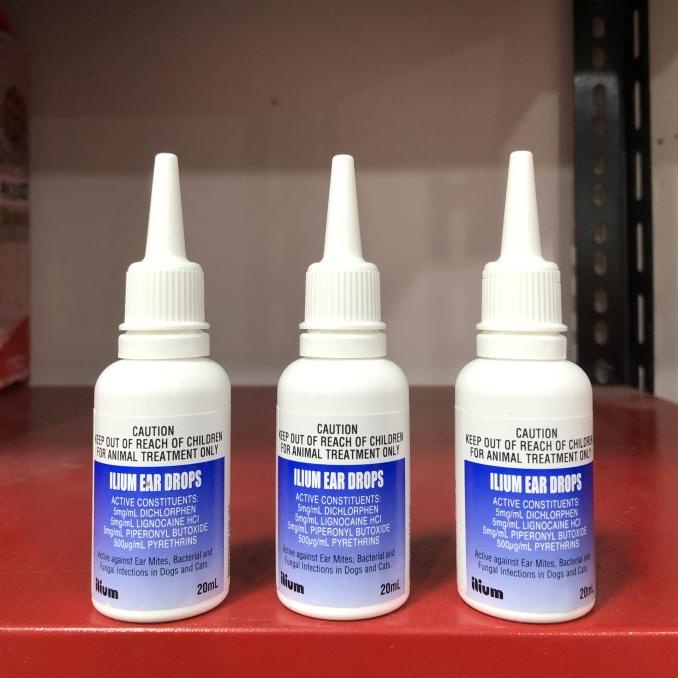 Jual Ilium Ear Drops Obat Tetes Telinga Kucing dan Anjing 20ml Shopee