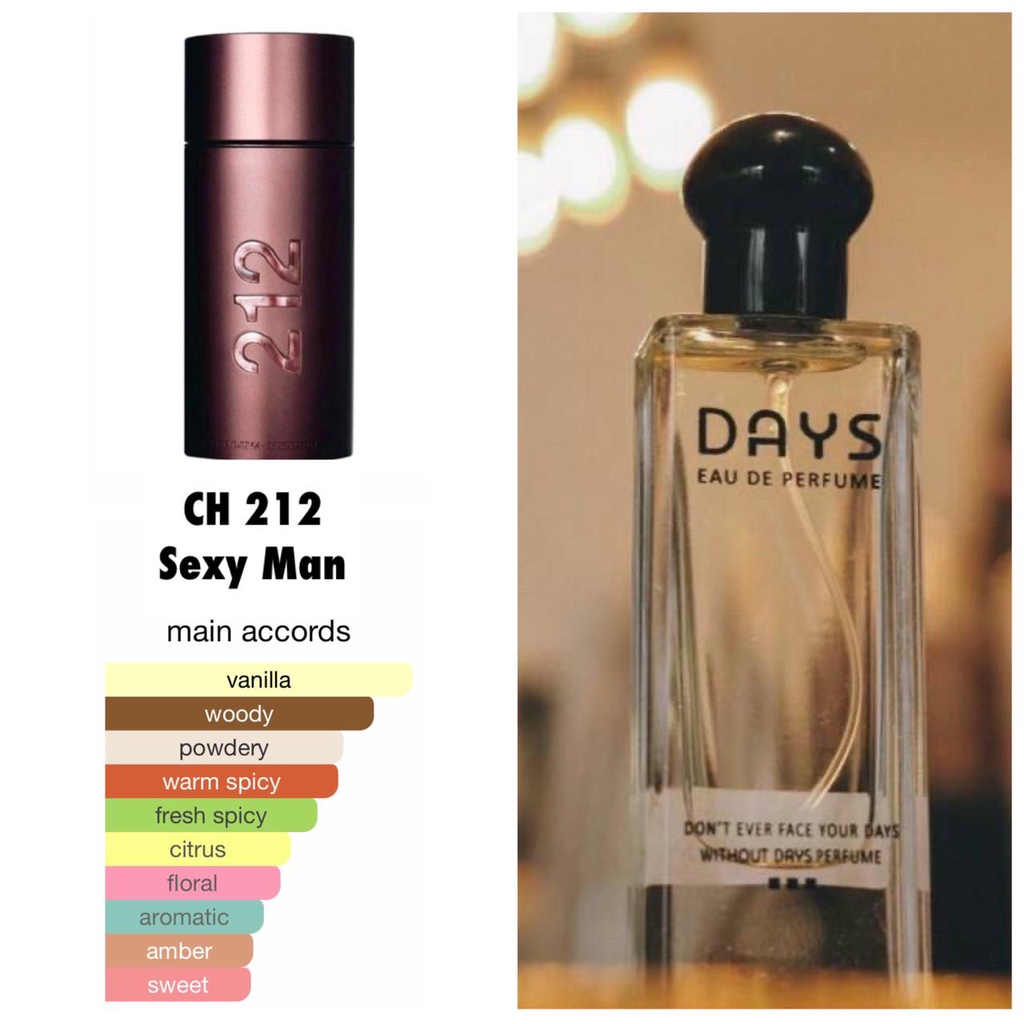 DAYS PARFUME inspired parfume by CH 212 SEXY MAN