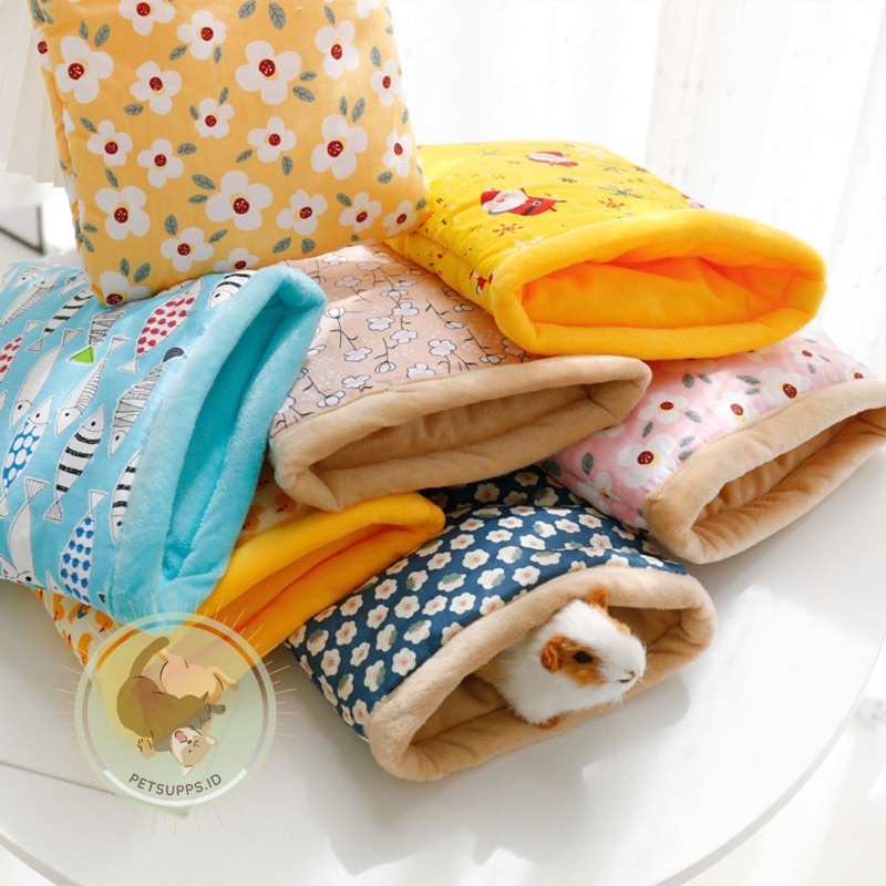 Snuggle sack guinea pig hedgehog sugar glider hamster | pouch rumah hewan peliharaan kecil | sleeping pouch | hiding cave