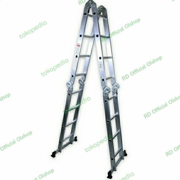 KRISBOW Tangga Lipat Aluminium 4 x 4 Multifungsi -ORIGINAL