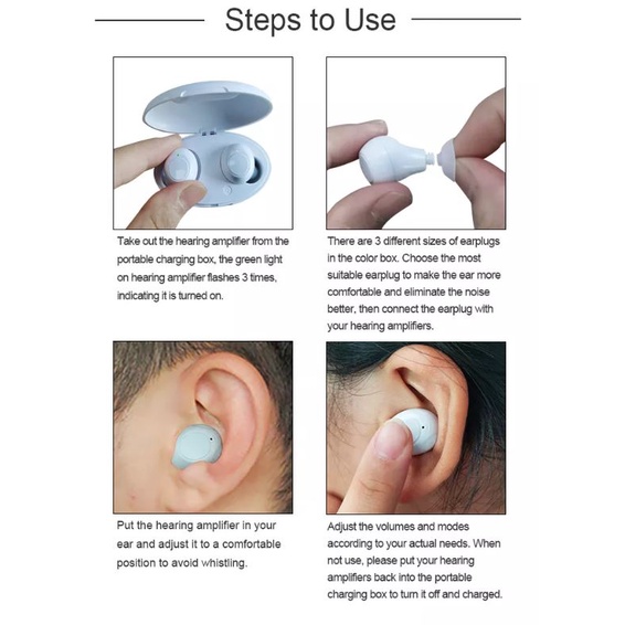 TERBARU !!! Alat bantu dengar/hearingaid Amplifier EN-ITE-IA102 To Hear The Wonderful World