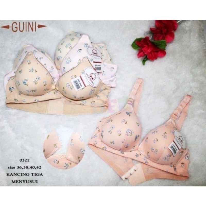 BH MENYUSUI size 36-48 GUINI MISSLILY TIANA / NURSING BRA / BRA MENYUSUI TANPA KAWAT