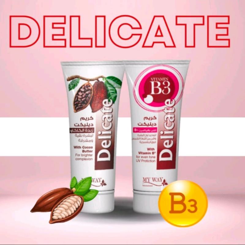 DELICATE (KRIM PELEMBAB KULIT & MEMUDARKAN STRECHMARK dan BEKAS LUKA) - MY WAY