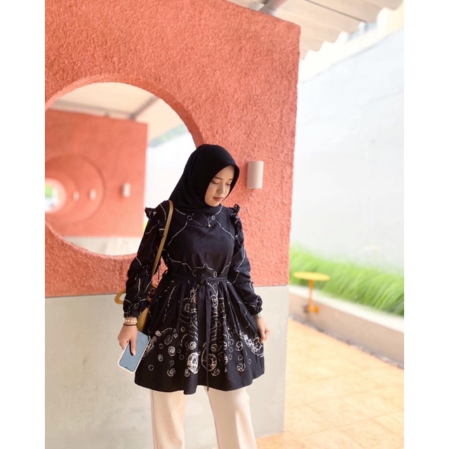 Blouse Sasirangan Intan Hitam