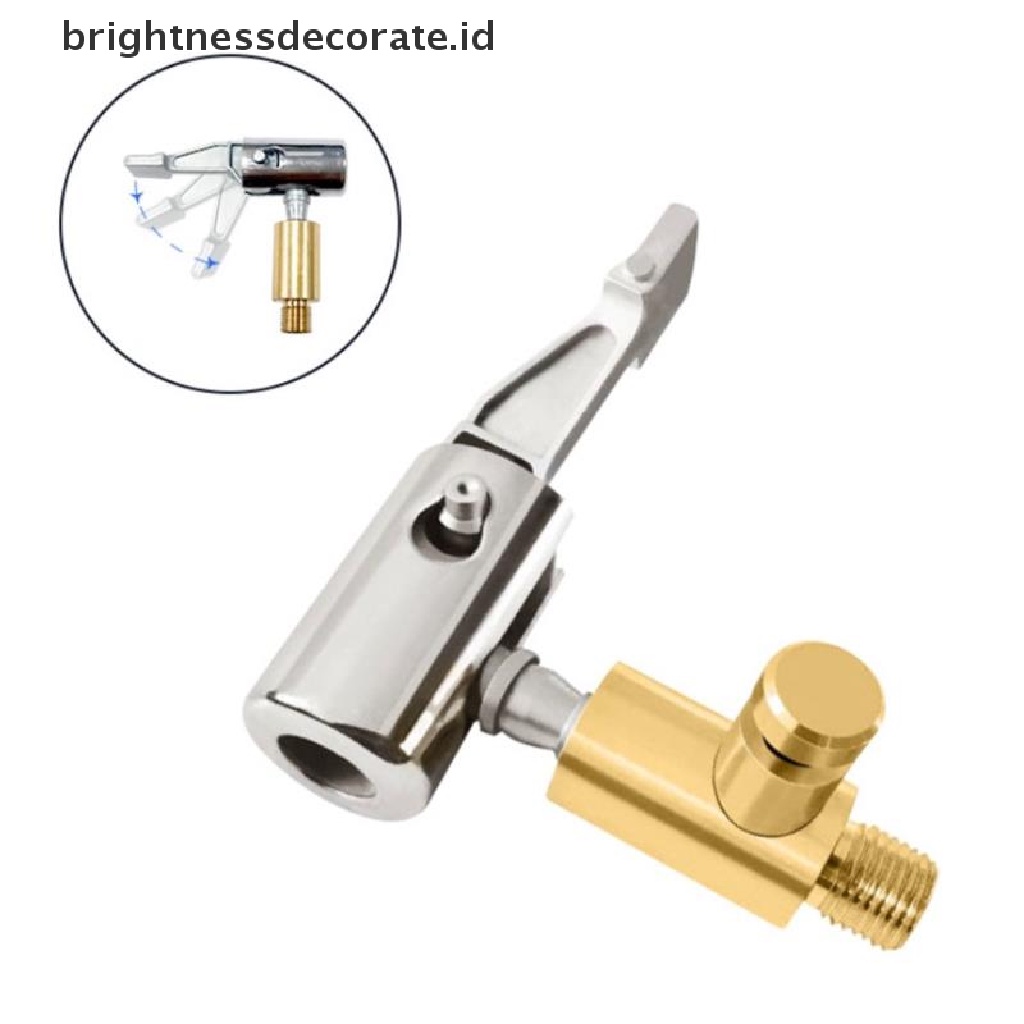 [Birth] Stainless Steel Tire Chucks Angin Kompresor Air Chucks Tire Inflation Nozzle [ID]