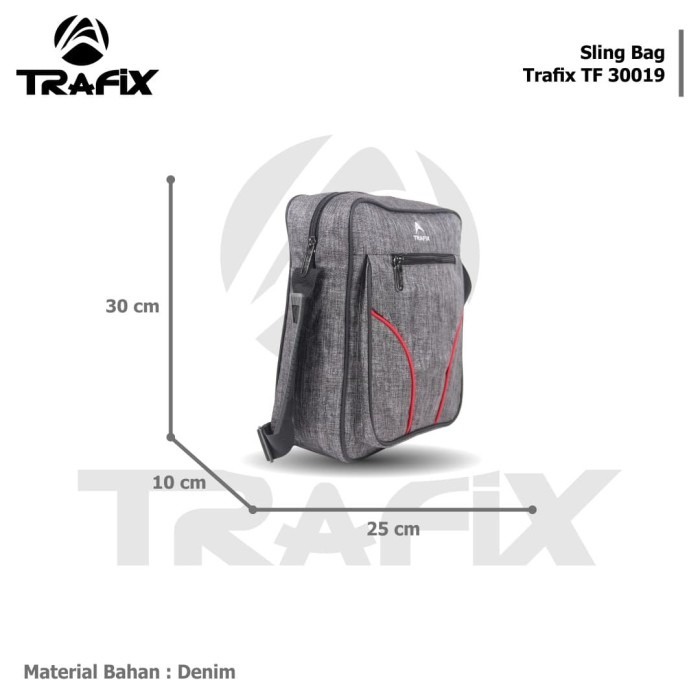 [KLIKTAS] Tas selempang pria besar TRAFIX - TF 30019 - Sling Bag simple