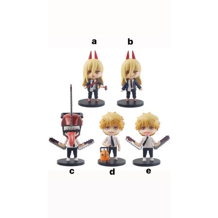 ready stock chainsaw man denji pochita power pajangan figurine