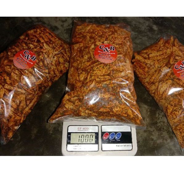 

Basreng exstra pedas daun jeruk 1 kilo