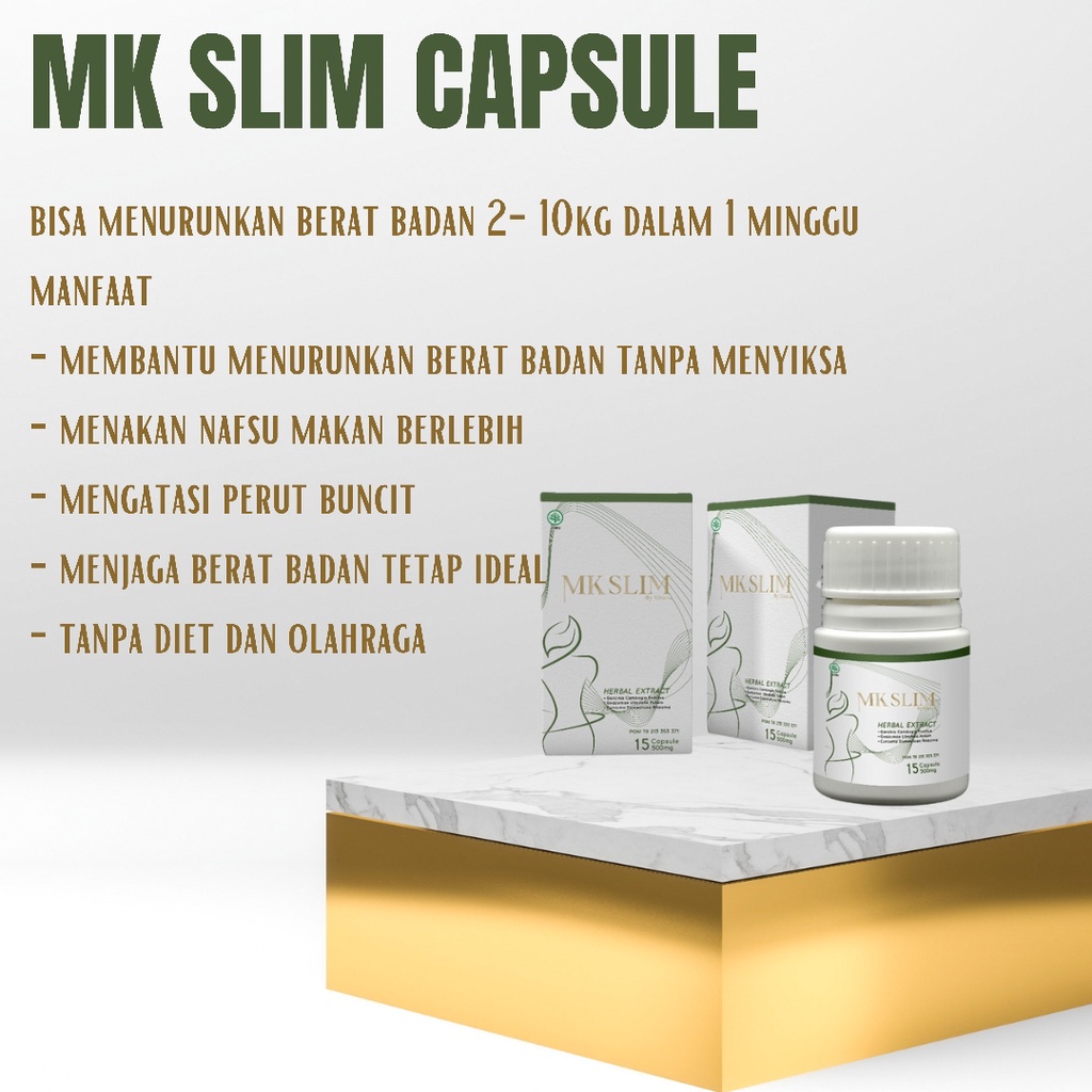 MK SLIM CAPSULE - JAMU PELANGSING - OBAT DIET