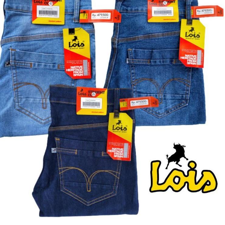 Celana Jeans Pria Model Pensil SlimFit Strech Melar Brand Lois Grade Ori High Quality dijamin berkua