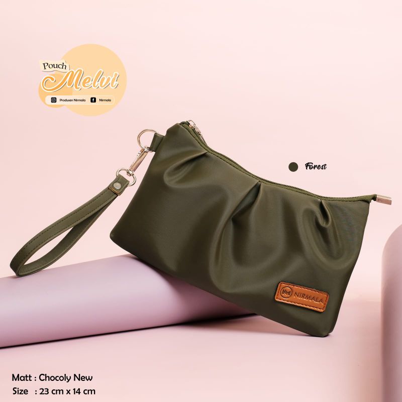 POUCH MELVI BY NIRMALA BAHAN CHOCOLY ANTI AIR PREMIUM WATERPROOF