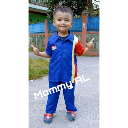 Baju Indomaret anak/Baju indomaret anak/baju indomaret bayi/baju indomaret anak perempuan/baju indomaret anak laki laki/kostum anak/kostum anak perempuan/kostum anak laki laki/baju profesi anak perempuan/baju profesi anak laki laki