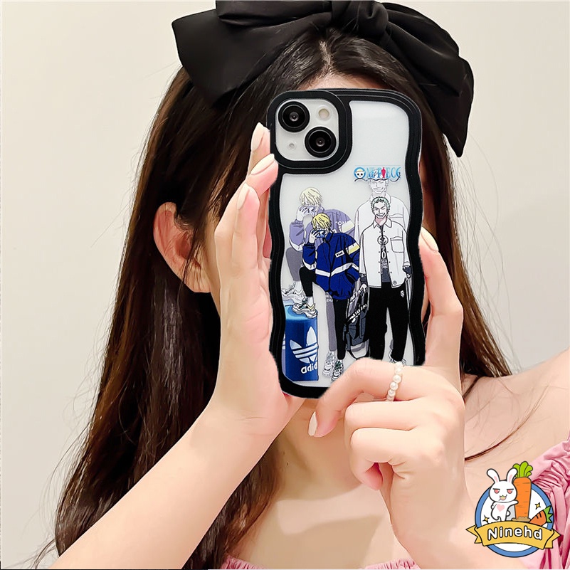 Oppo A17 A17K A77 A77s A57 A16 A16k A15 A15s A3s A5s A76 A96 A74 A54 A93 A94 A95 A92 A52 A53 A7 A5 A9 A7 F11 F9 Reno 7 6 5 Pro 8Z 7Z 6Z Fashion Anime One Piece Casing Hp Wavy Edge