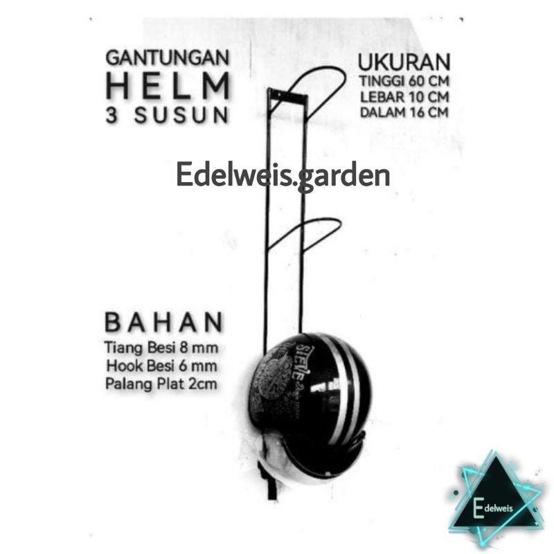 RAK HELM /RAK HELM BESI 3 SUSUN /RAK HELM 4 SUSUN /TEMPAT HELM