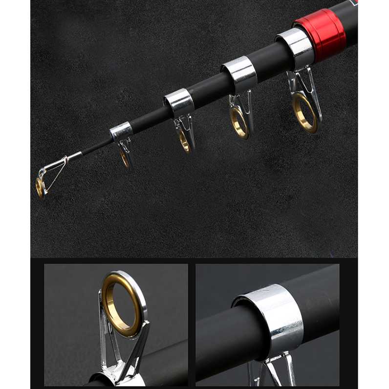 Joran Pancing Spinning Rod Portable Carbon Fiber Telescopic - ZH05