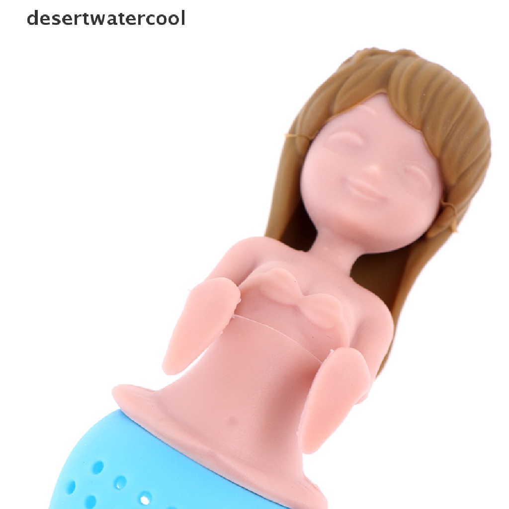 Deid Mermaid Tea Infuser Silicone Kantong Teh Reusable Strainer Filter Teko Infusers Martijn