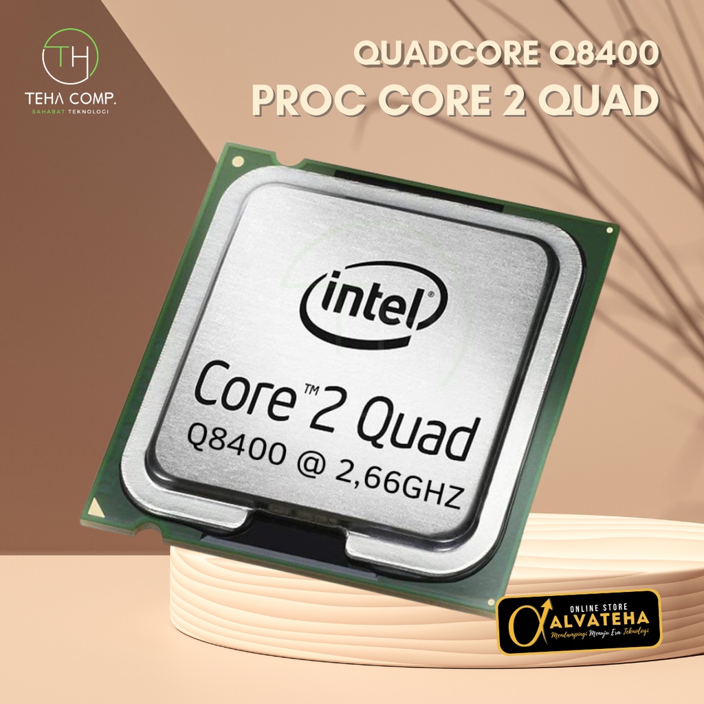 Prosesor Intel Core 2 Duo Quad Core C2Q Q8400 C2D E8400 Procesor Bekas