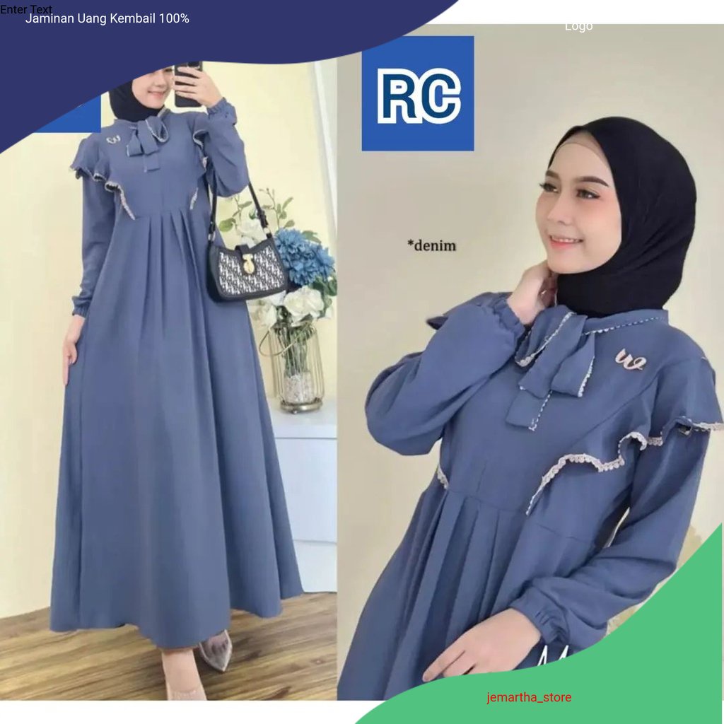 MAURA DRESS GAMIS CRINKLE AIRFLOW PREMIUM DRESS WANITA TERBARU 2023 GAMIS WANITA BAHAN CRINGKLE APLI